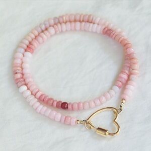 BRAND NEW Candy Pink Opal Open Ends Necklace | READ DESCRIPTION